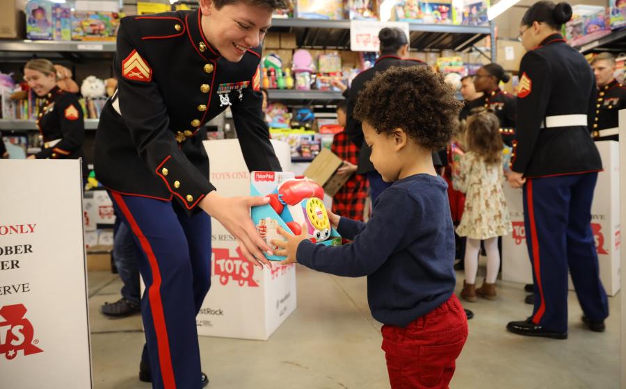 Donate to Toys for Tots on Giving TOYSday
