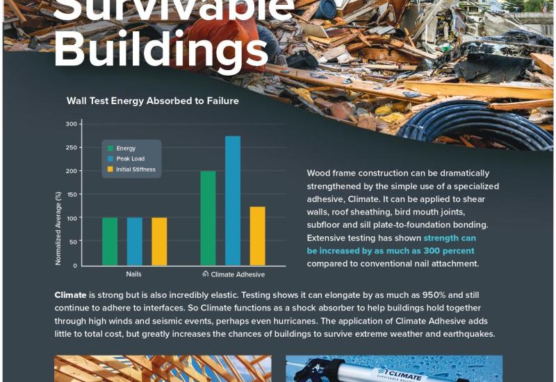 Climate Adhesive Sticks Up for Building Safety