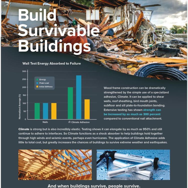 Climate Adhesive Sticks Up for Building Safety